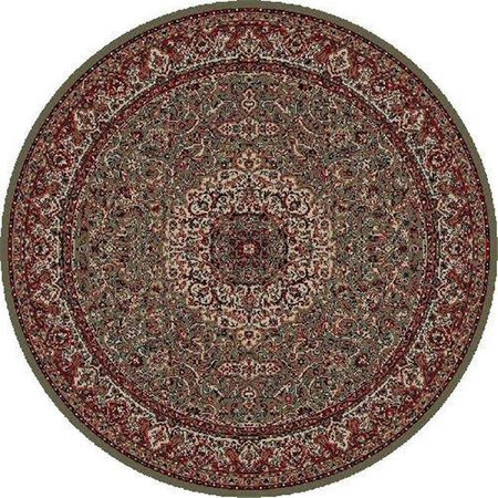 CONCORD GLOBAL TRADING Concord Global 20257 7 ft. 10 in. x 11 ft. 2 in. Persian Classics Kashan - Green 20257